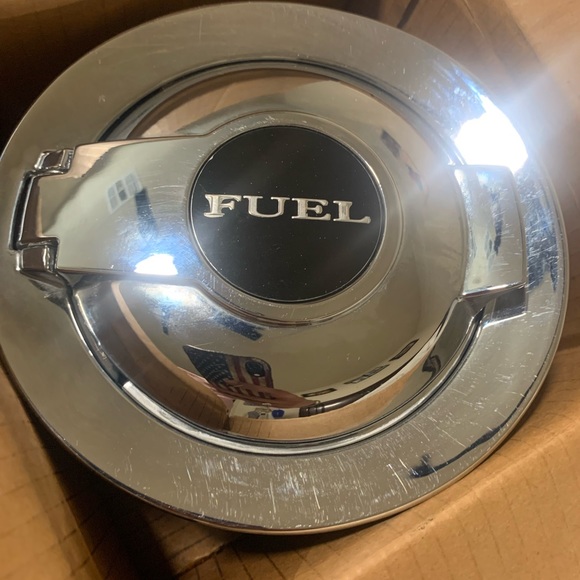 2011 - 2019 Dodge Challenger OEM Chrome Fuel Door - Picture 2 of 2
